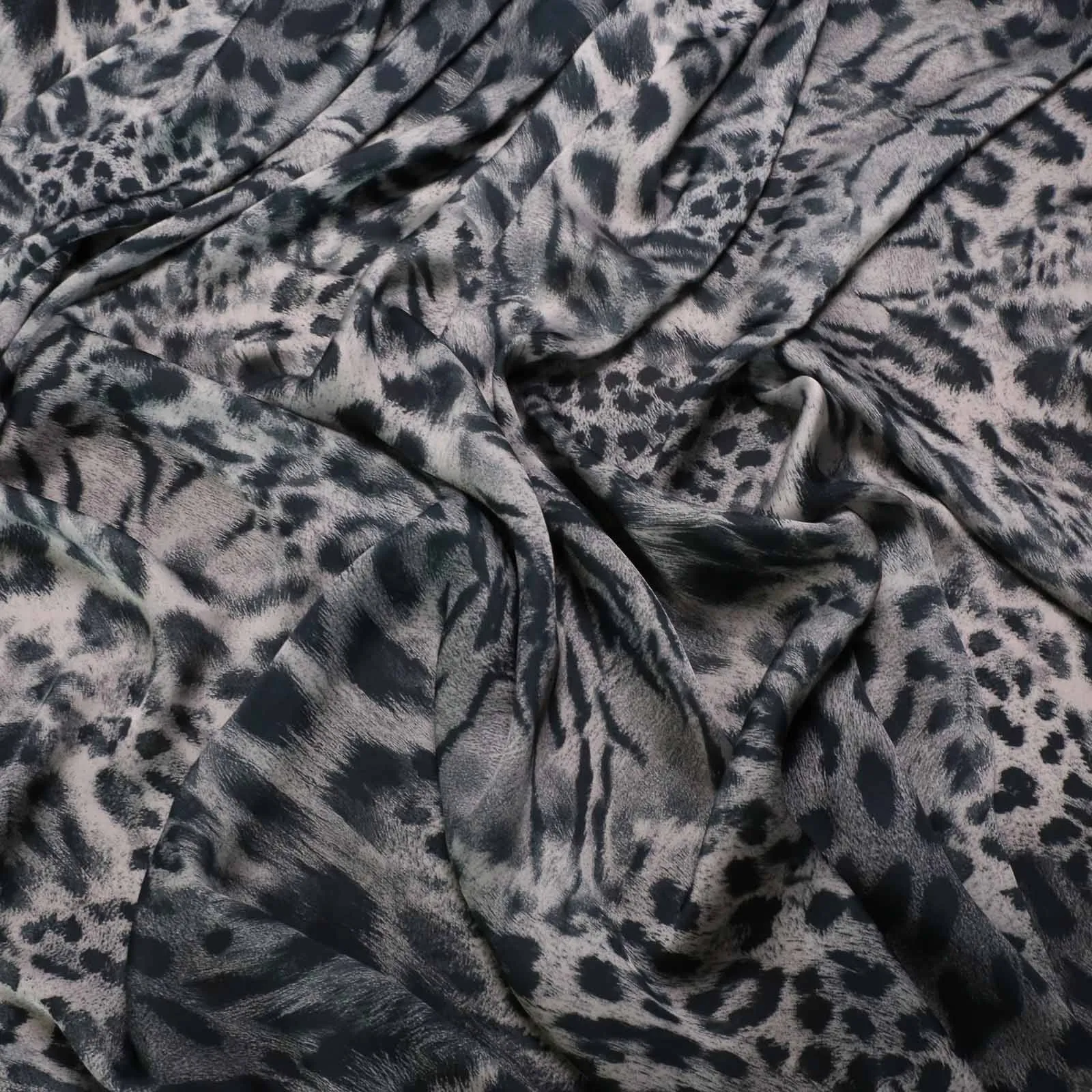 Satin Fabric - Grey