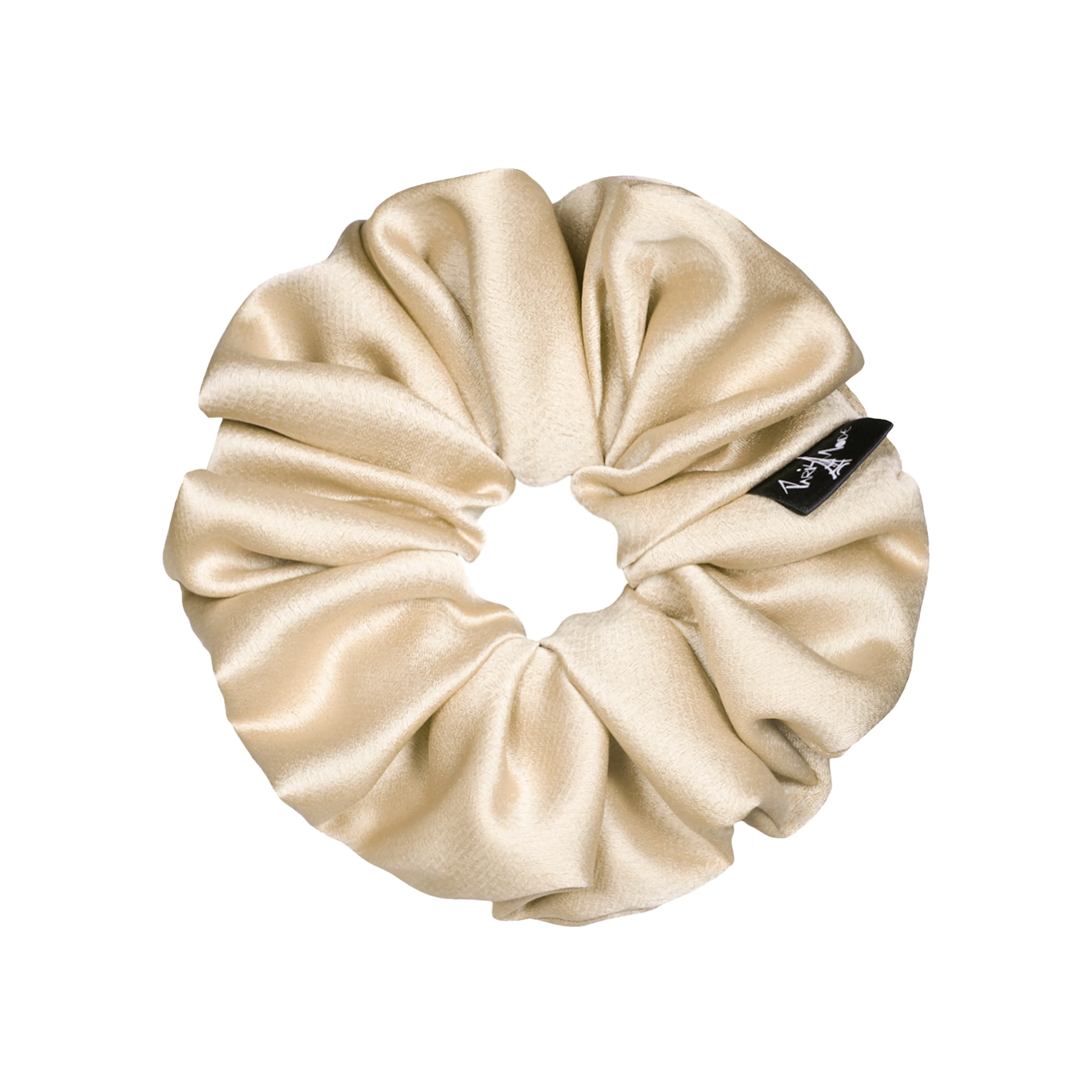Satin Medium Gold Scrunchie