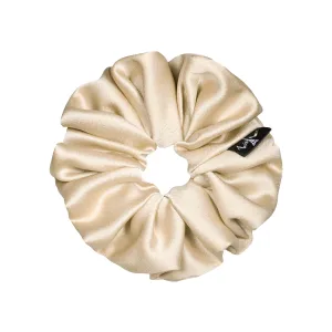 Satin Medium Gold Scrunchie