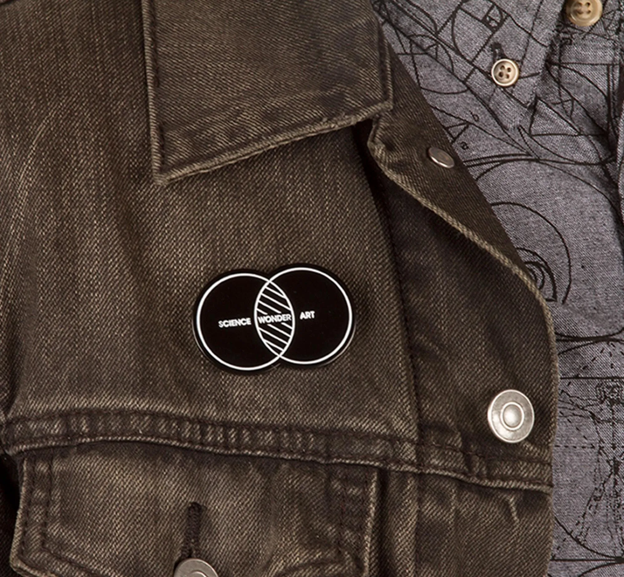 Science Art Wonder Pin