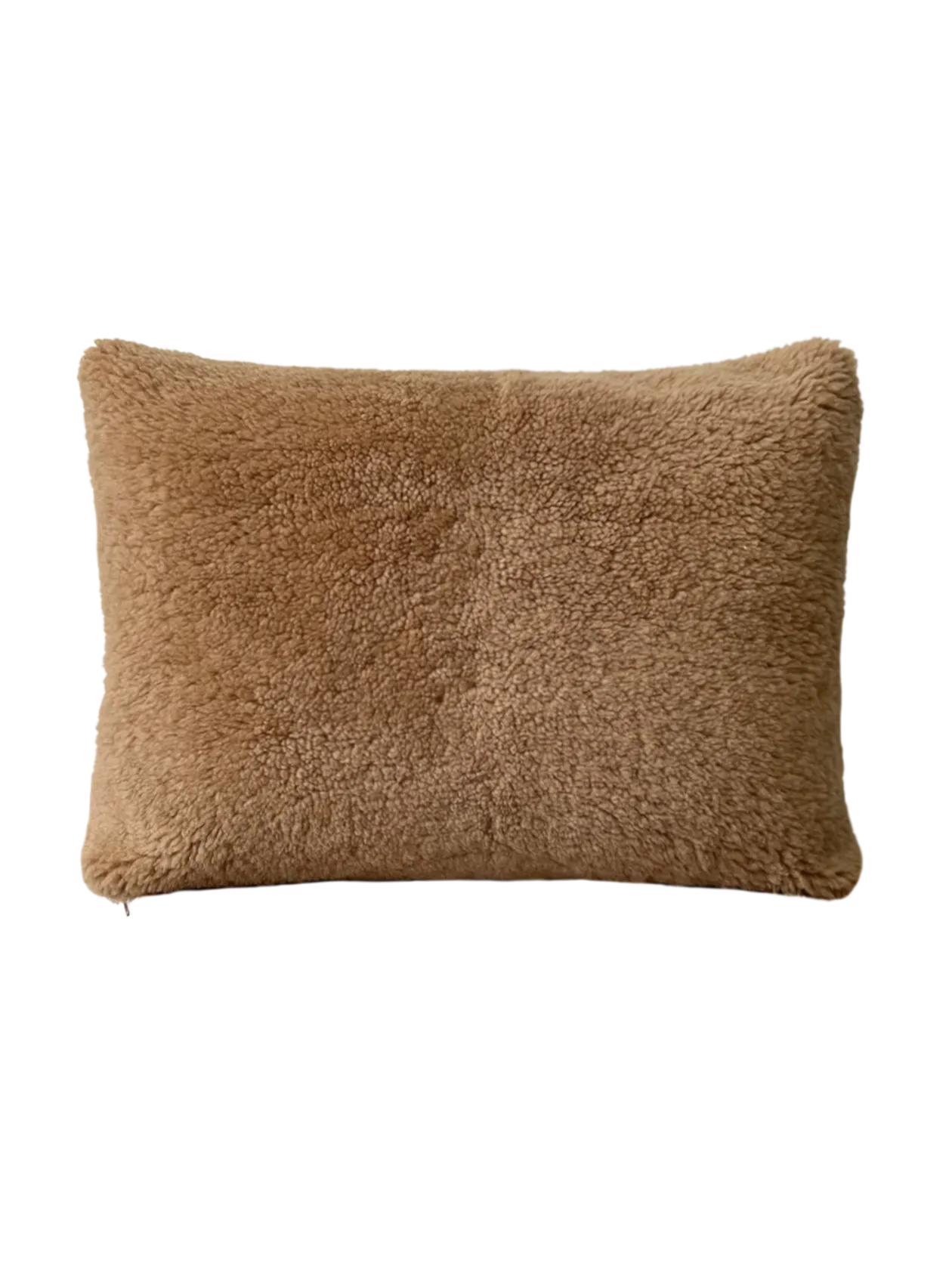 Shearling lumbar in camel