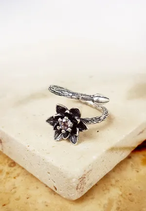 Shimmering Lotus Bloom Ring