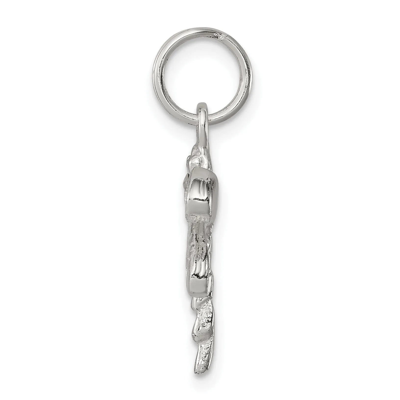 Silver Preciosa Crystal Dragonfly Charm