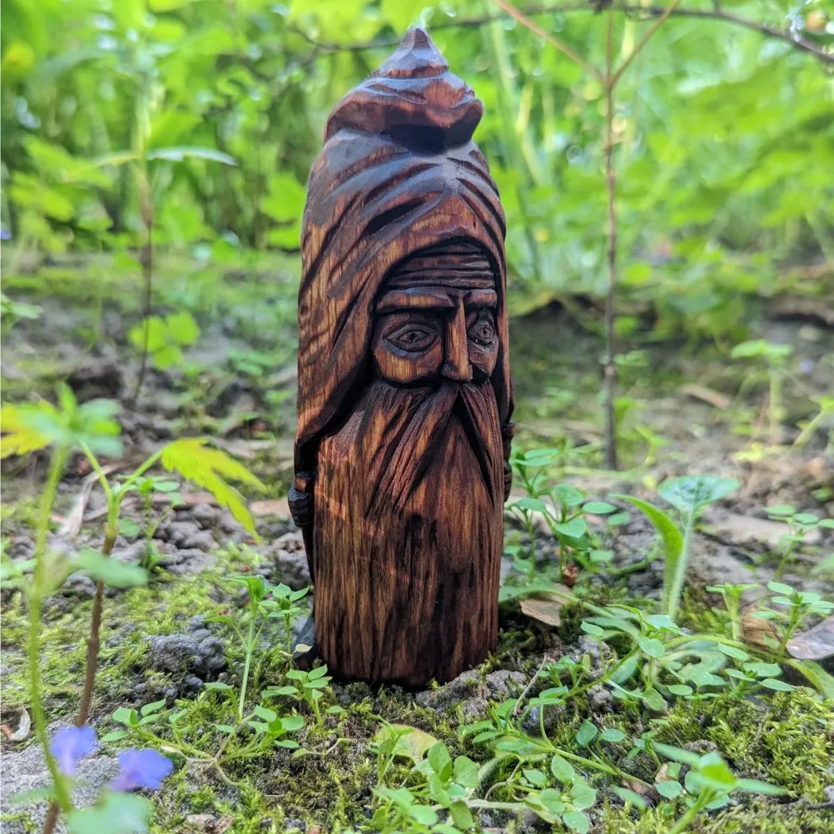 Small Gnome wooden figurine