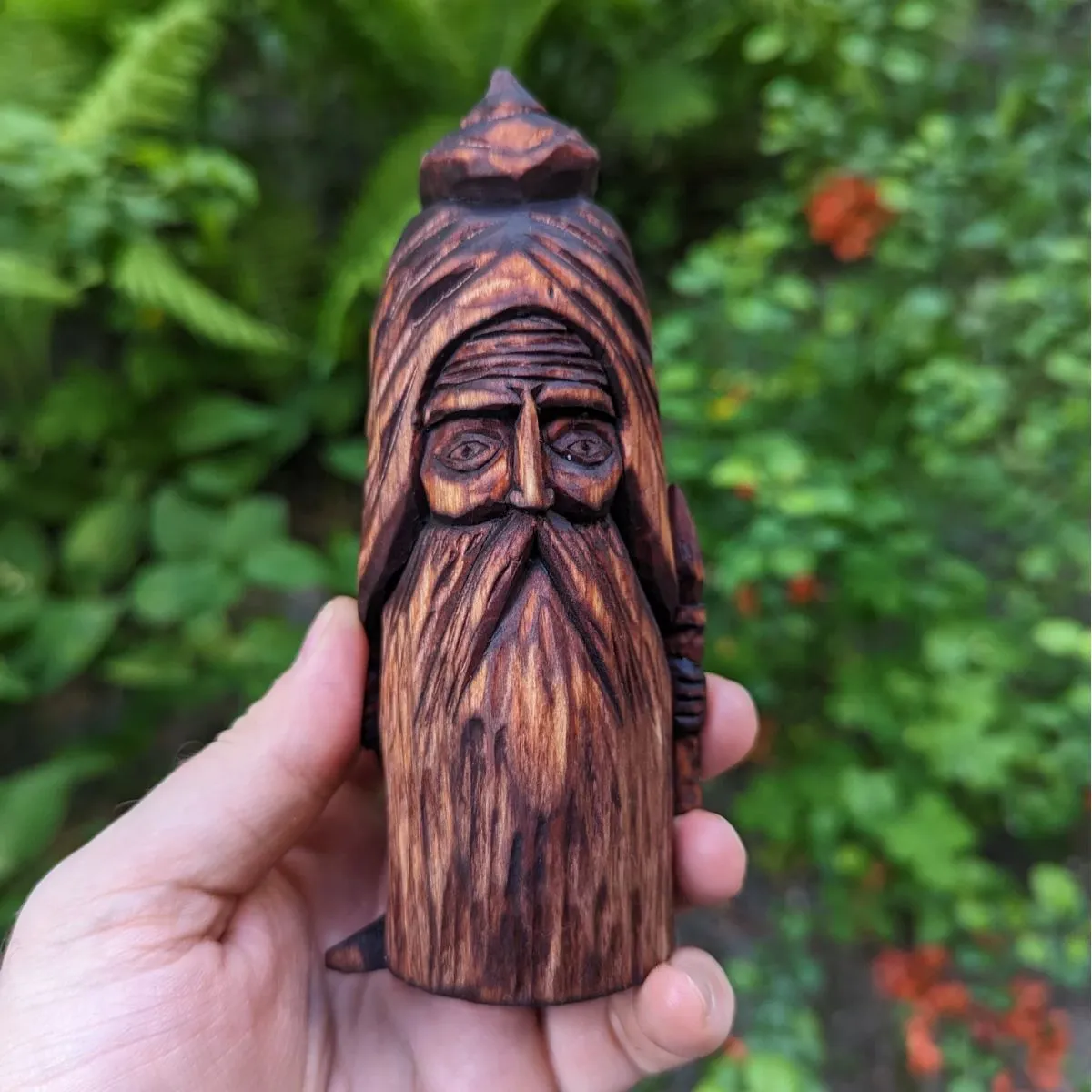 Small Gnome wooden figurine