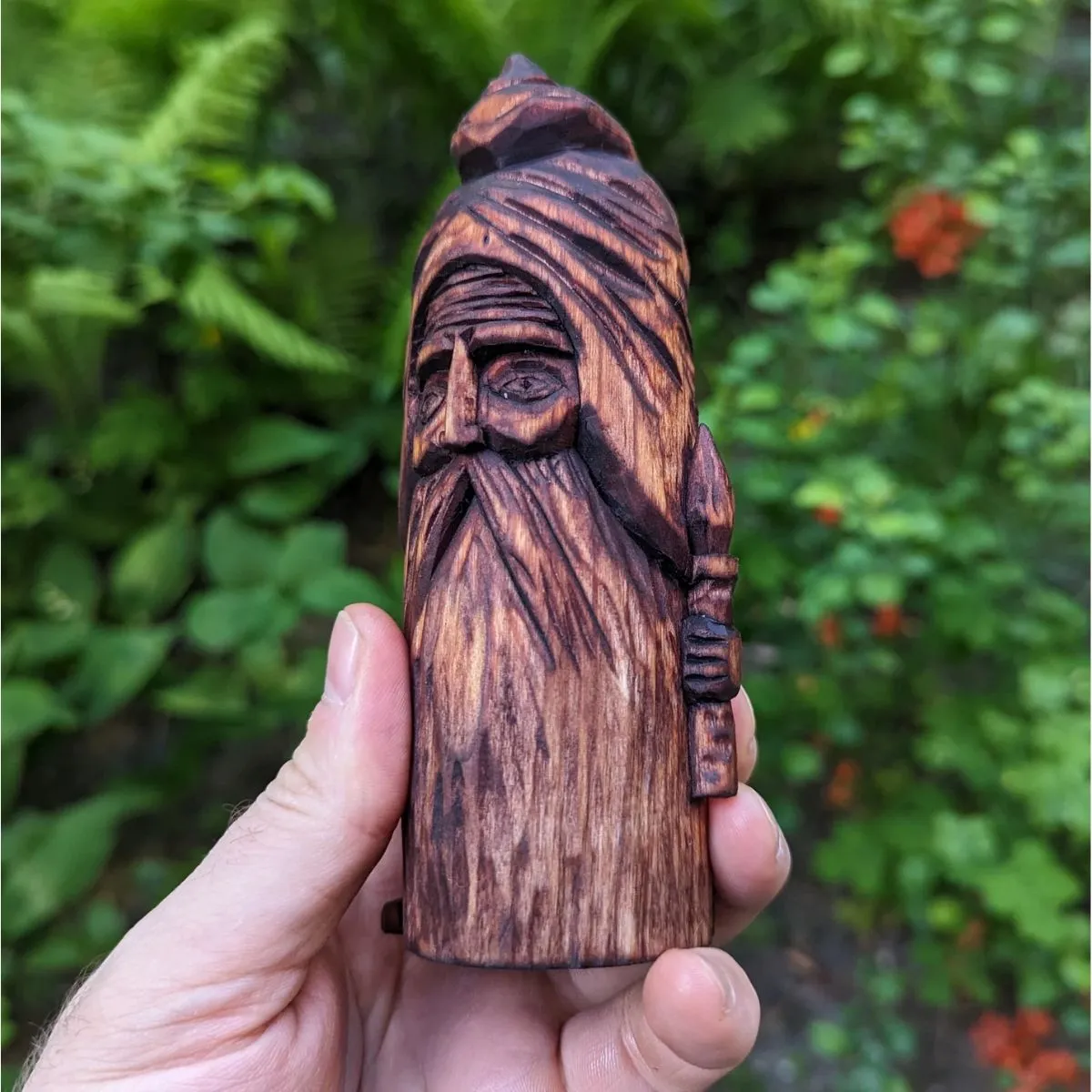 Small Gnome wooden figurine