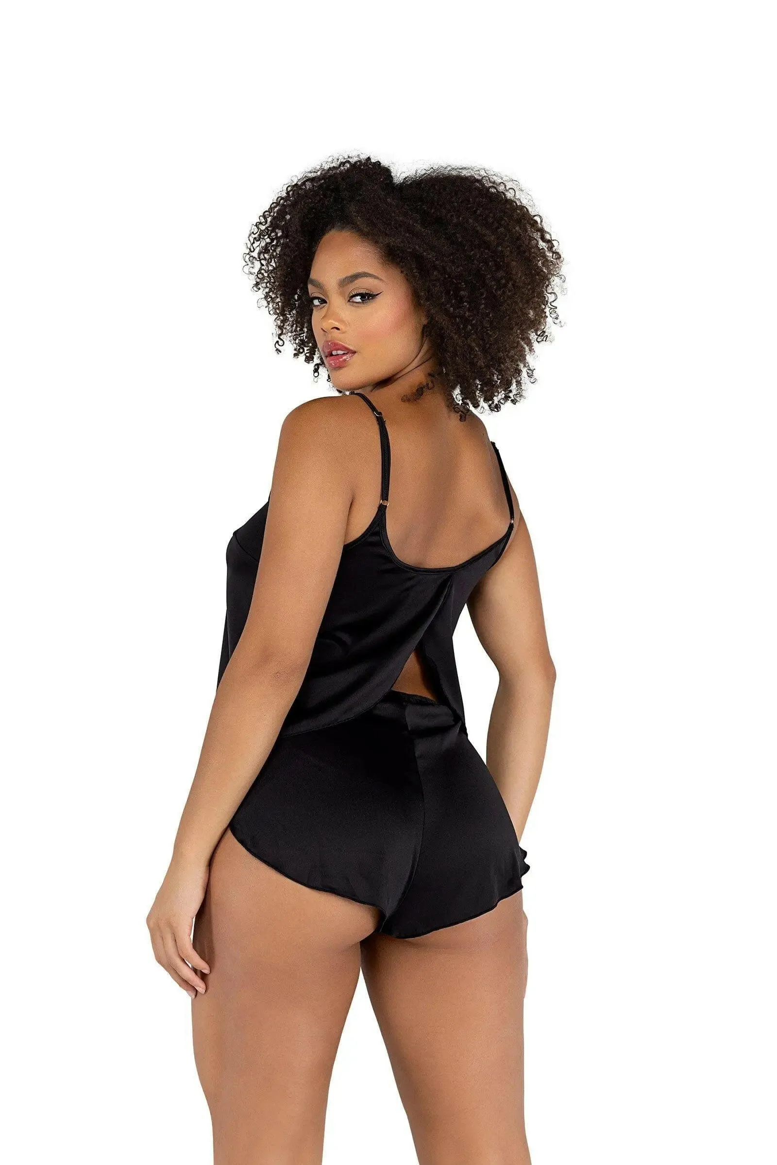 Soft Satin Tulip Short Set