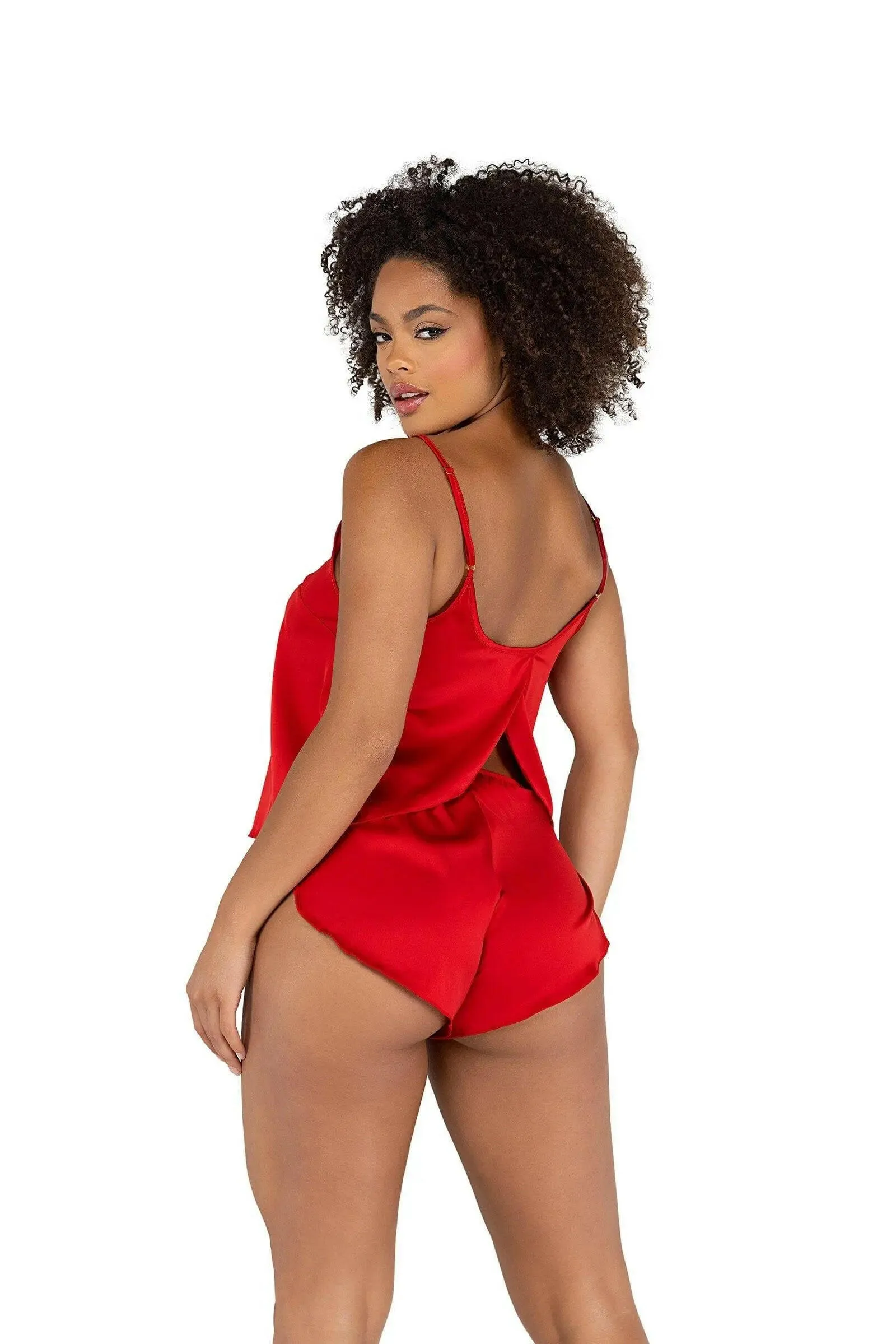 Soft Satin Tulip Short Set