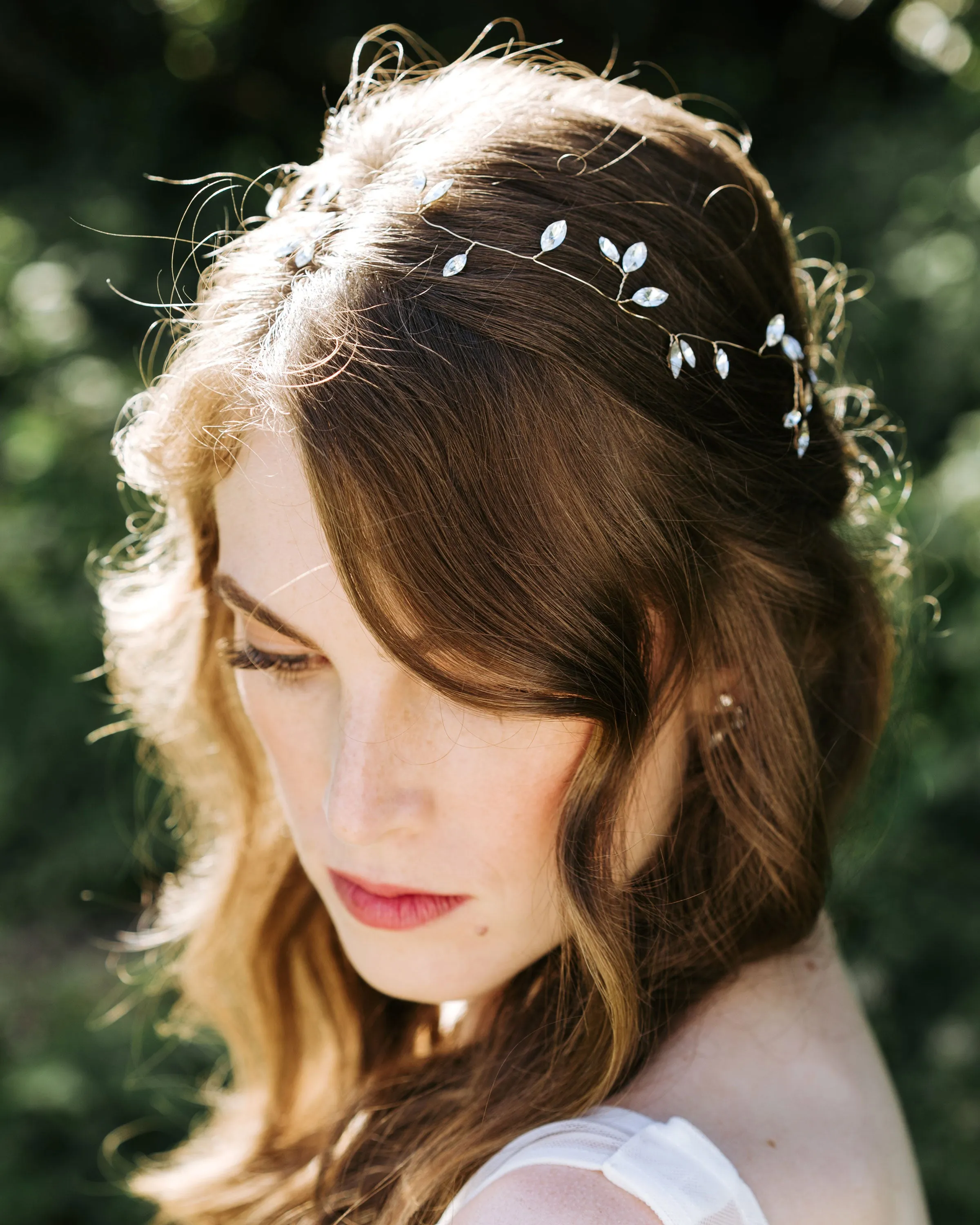 Sparkling Crystal Hair Vine