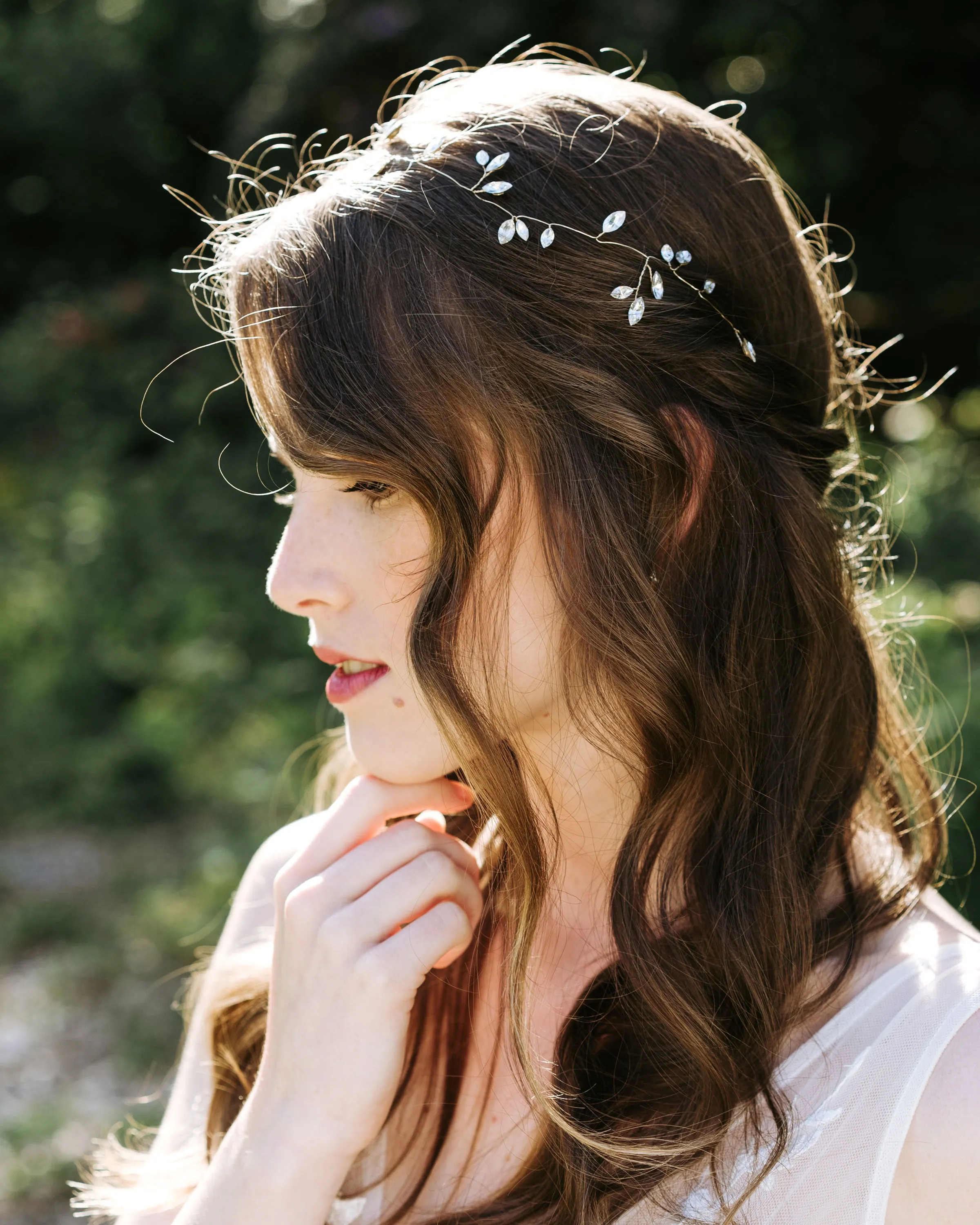 Sparkling Crystal Hair Vine