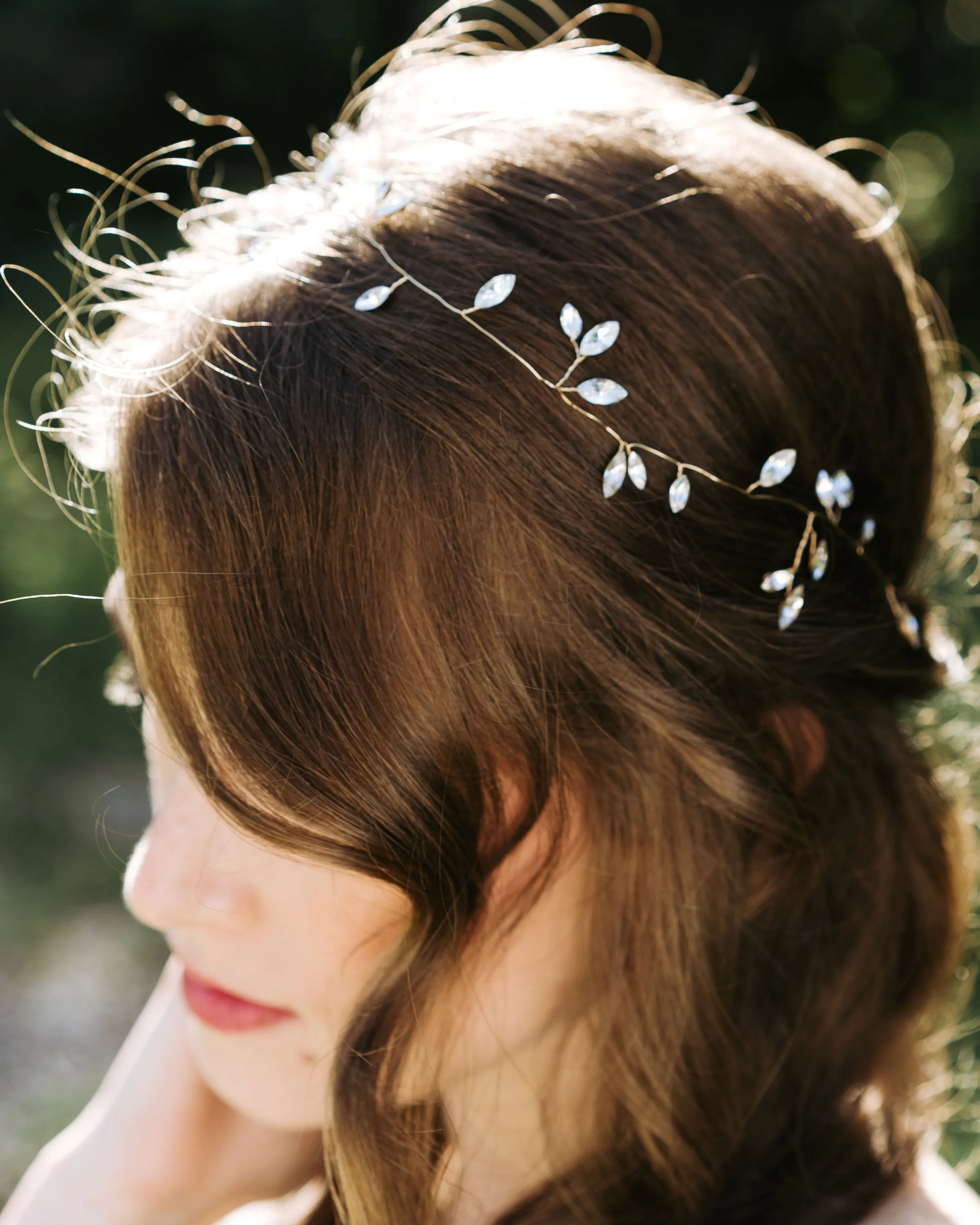 Sparkling Crystal Hair Vine