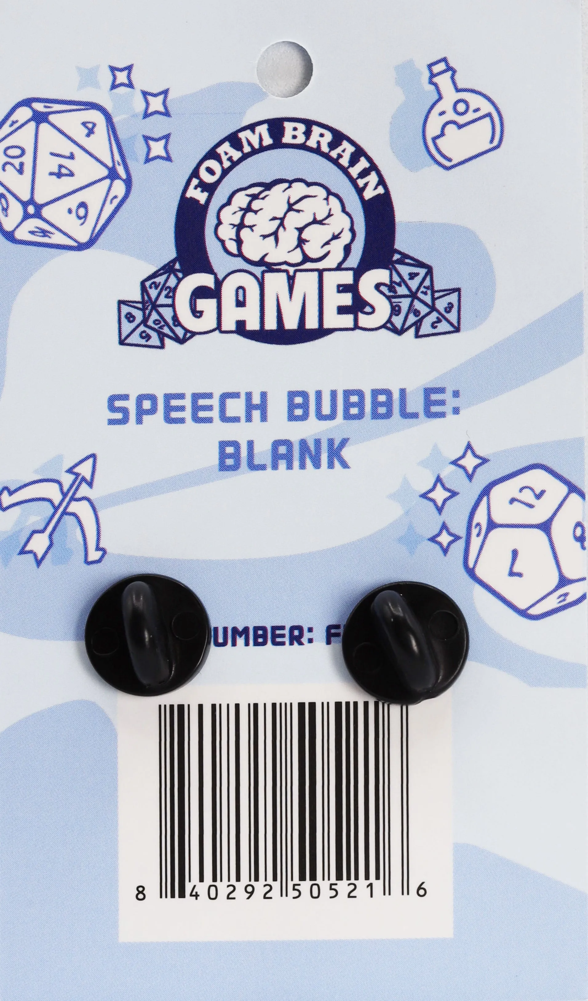 Speech Bubble Pin: My Pronouns Are: Blank