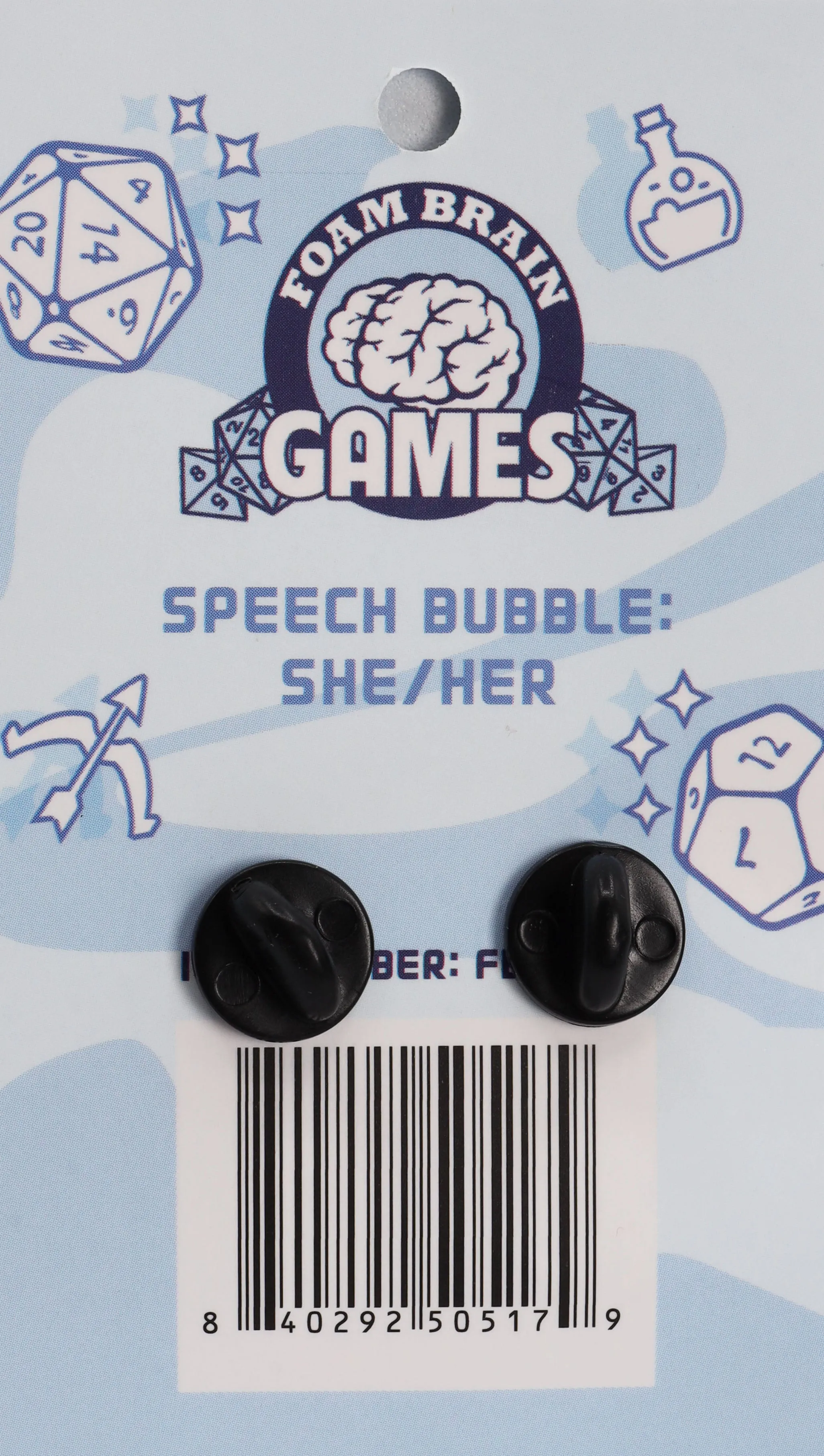 Speech Bubble Pin: She/Her Pronouns