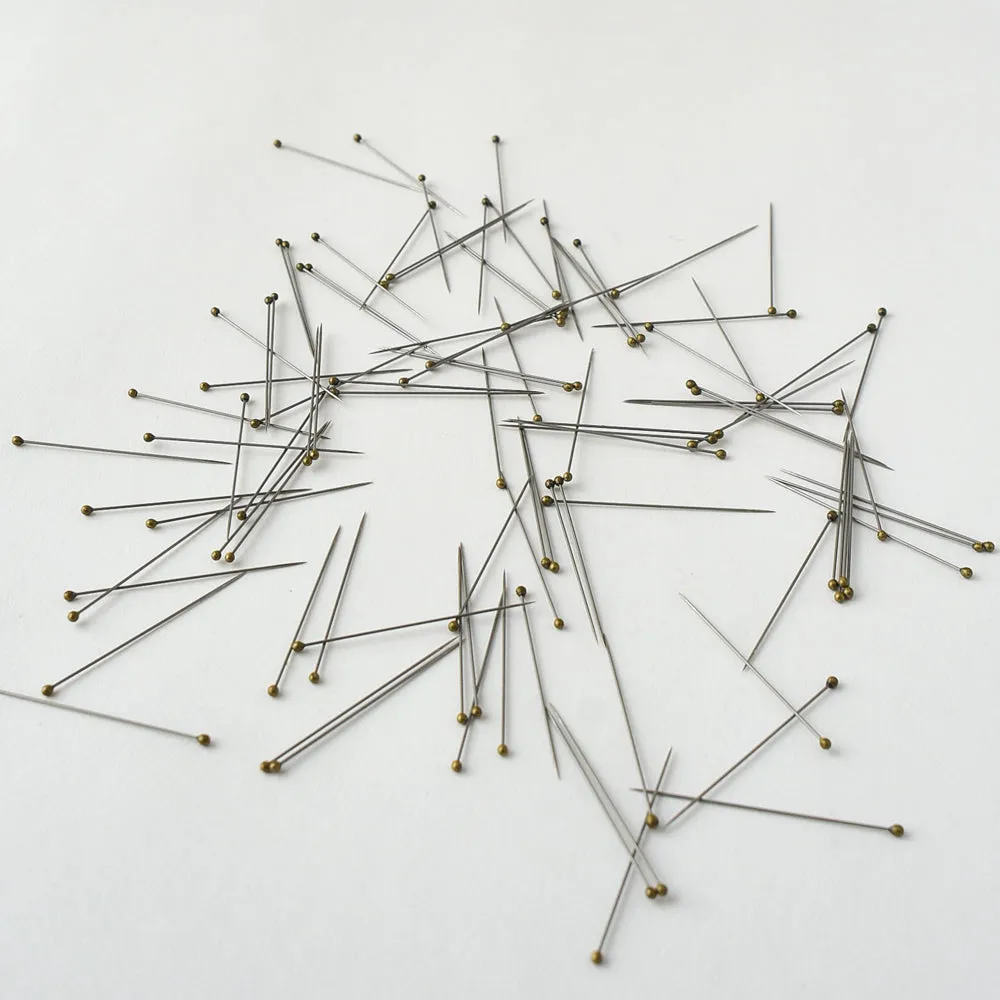 Stainless steel dressmaking pins