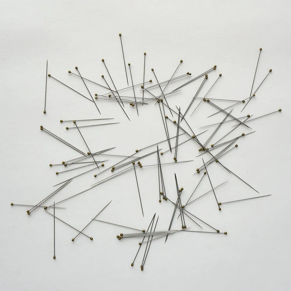 Stainless steel dressmaking pins