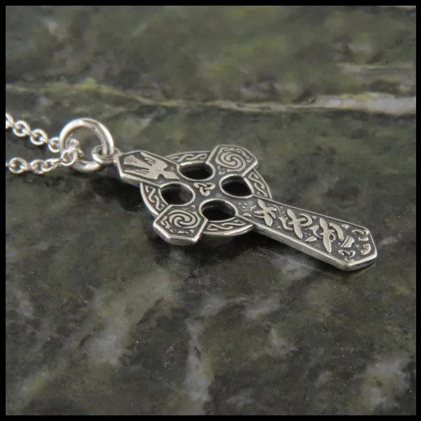 Sterling Silver Small Trinity Celtic Cross Pendant