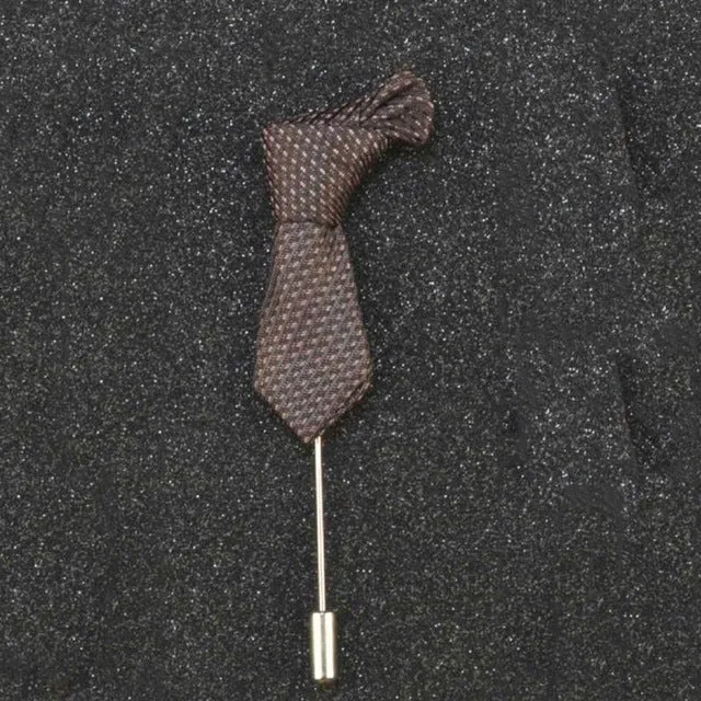Stripped Tie Shape Lapel Pin