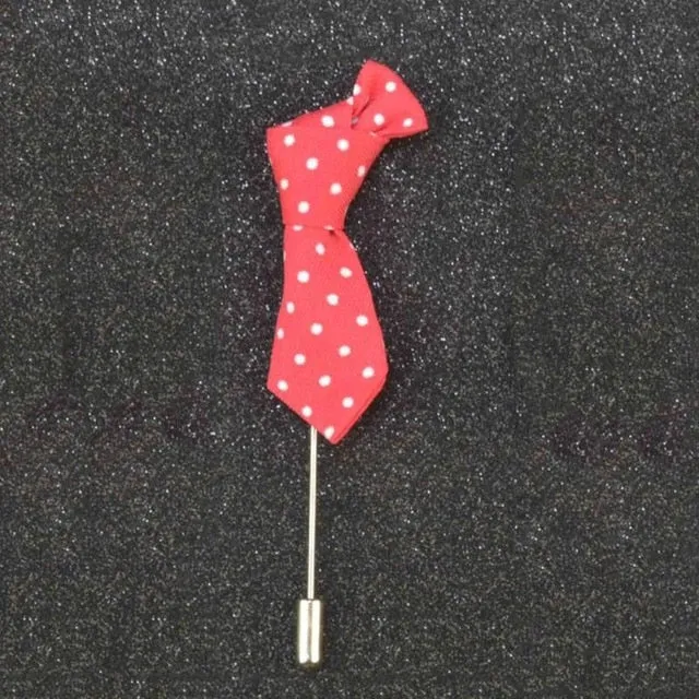 Stripped Tie Shape Lapel Pin