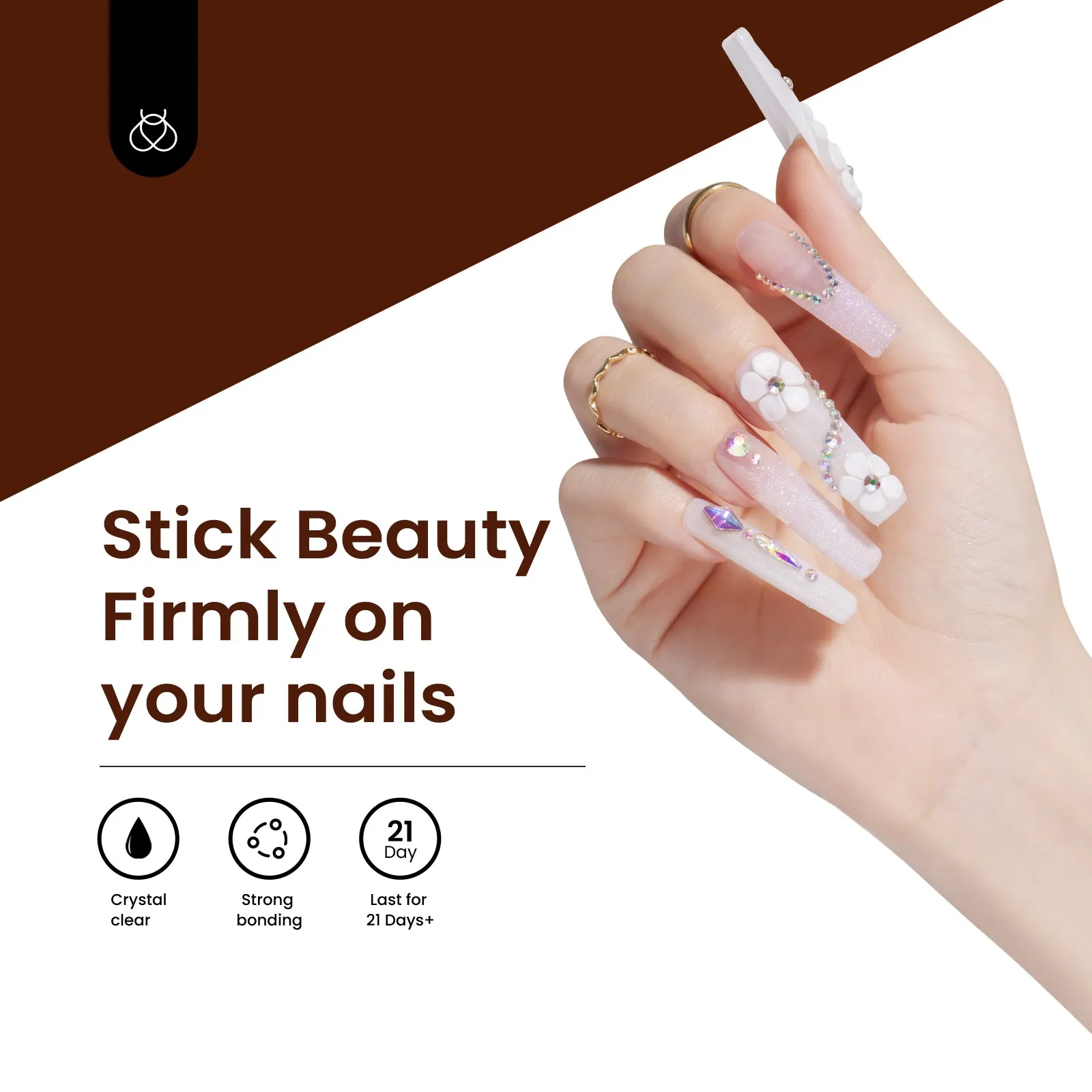 Super Sticky Nail Art Rhinestone Glue Gel | 45ML