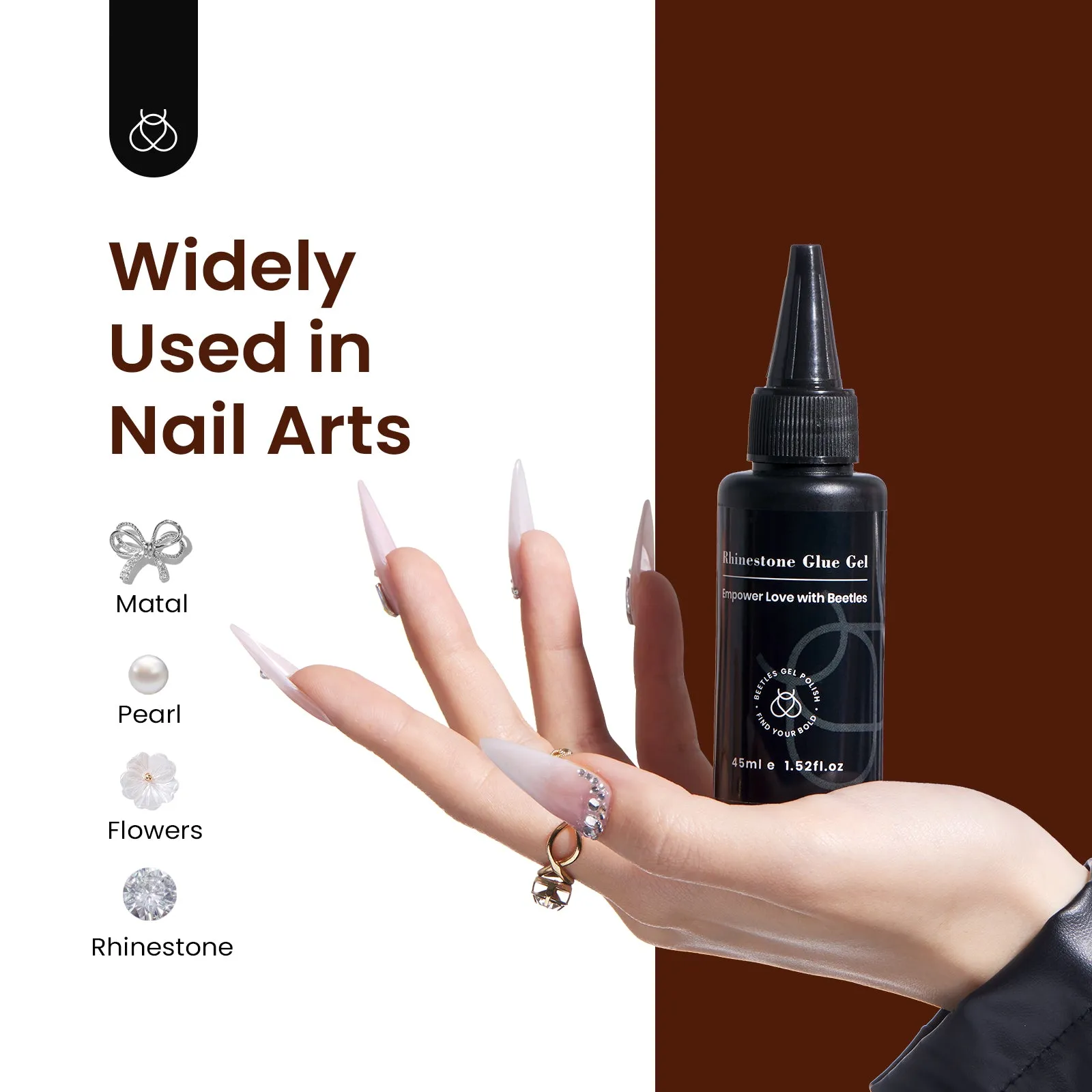 Super Sticky Nail Art Rhinestone Glue Gel | 45ML