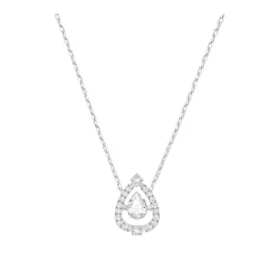 Swarovski SPARKLING DANCE PEAR NECKLACE, White, Rhodium -5451992 New