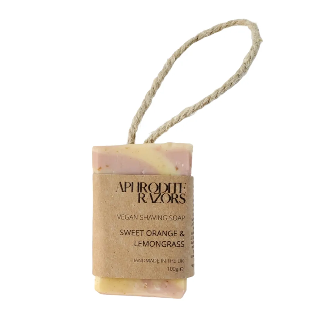 Sweet Orange & Lemongrass Vegan Shaving Soap
