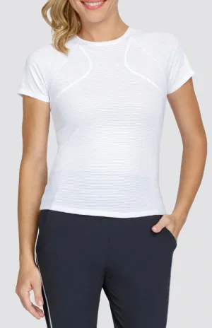 Tail Activewear Tennis OPAL  Short Sleeve  Top -Palm Beach