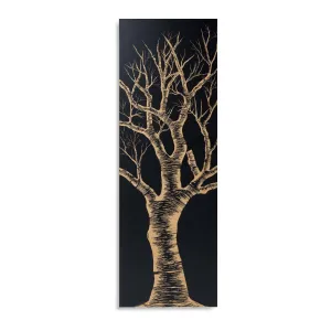 Tala Tree Carved Low Relief Panel