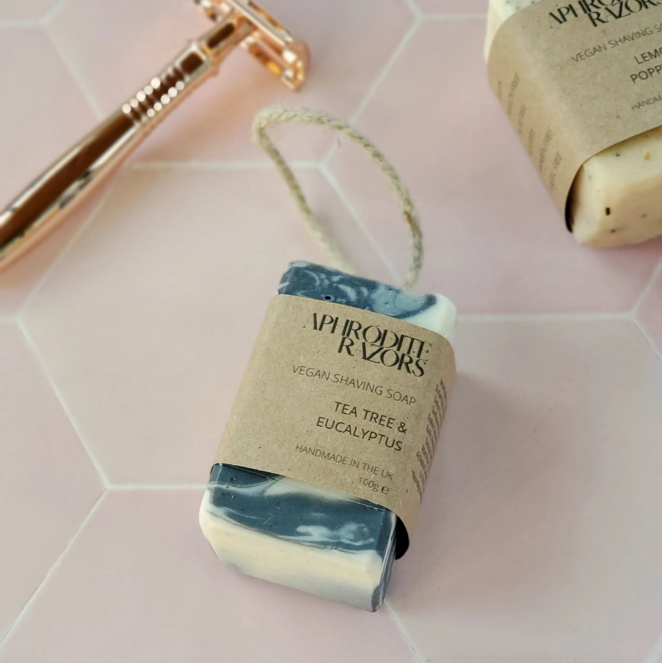 Tea Tree & Eucalyptus Vegan Shaving Soap