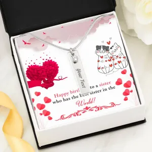 To the best sister-Birthstone/Text