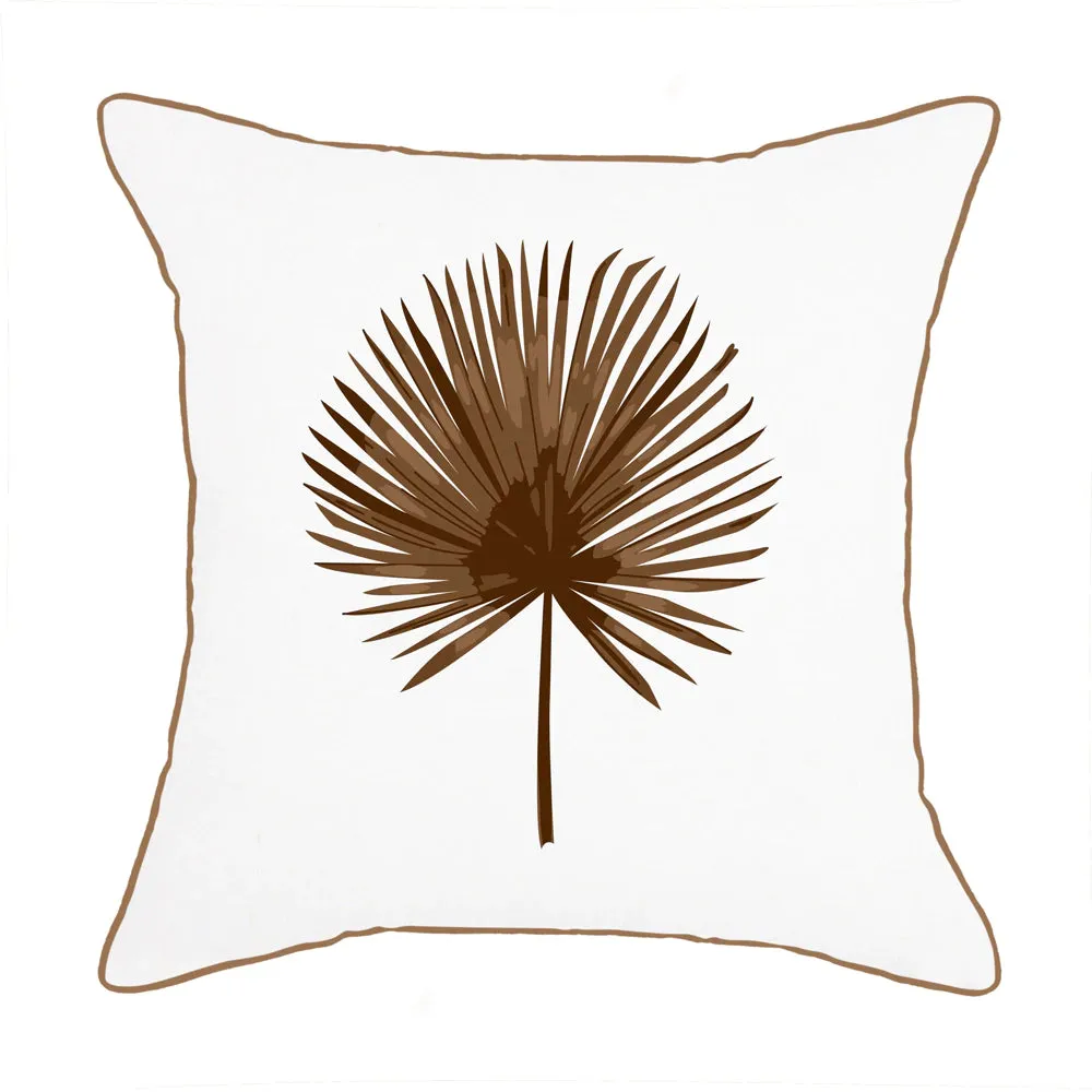 Tobacco Palm Pillow 22x22