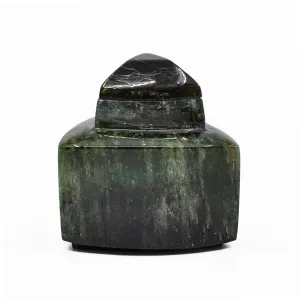 Tourmaline - Carved Green Tourmaline Gemstone Crystal Bottle