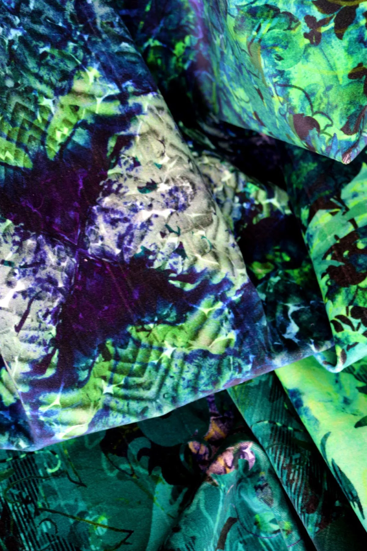 tourmaline damask velvet fabric