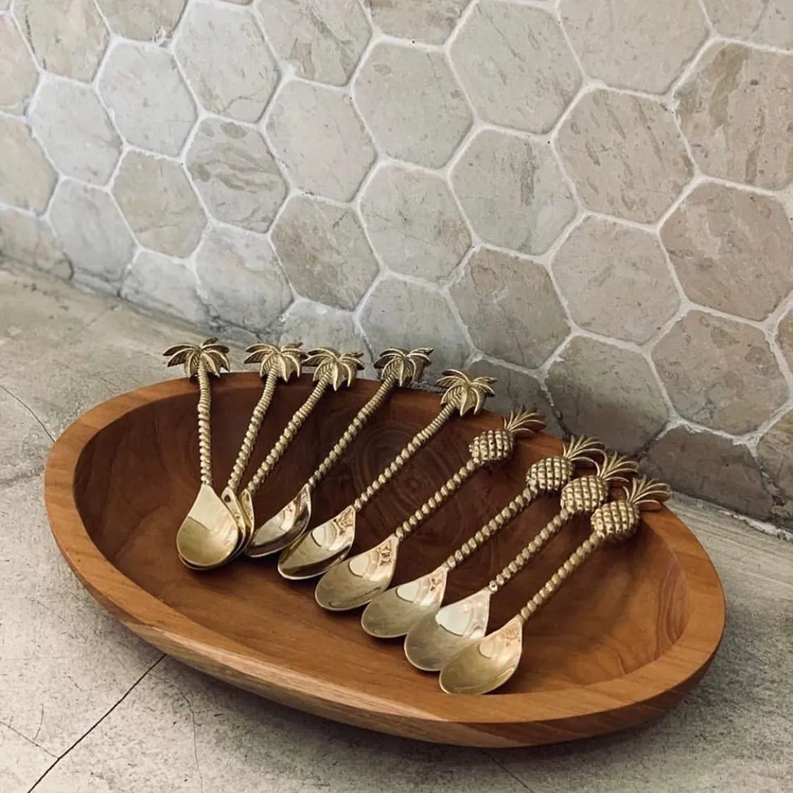 Tropical Brass Bar Spoon Collection
