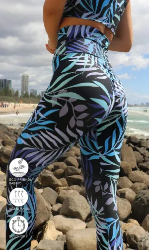 Tropical Palm Scrunch Bum Leggings