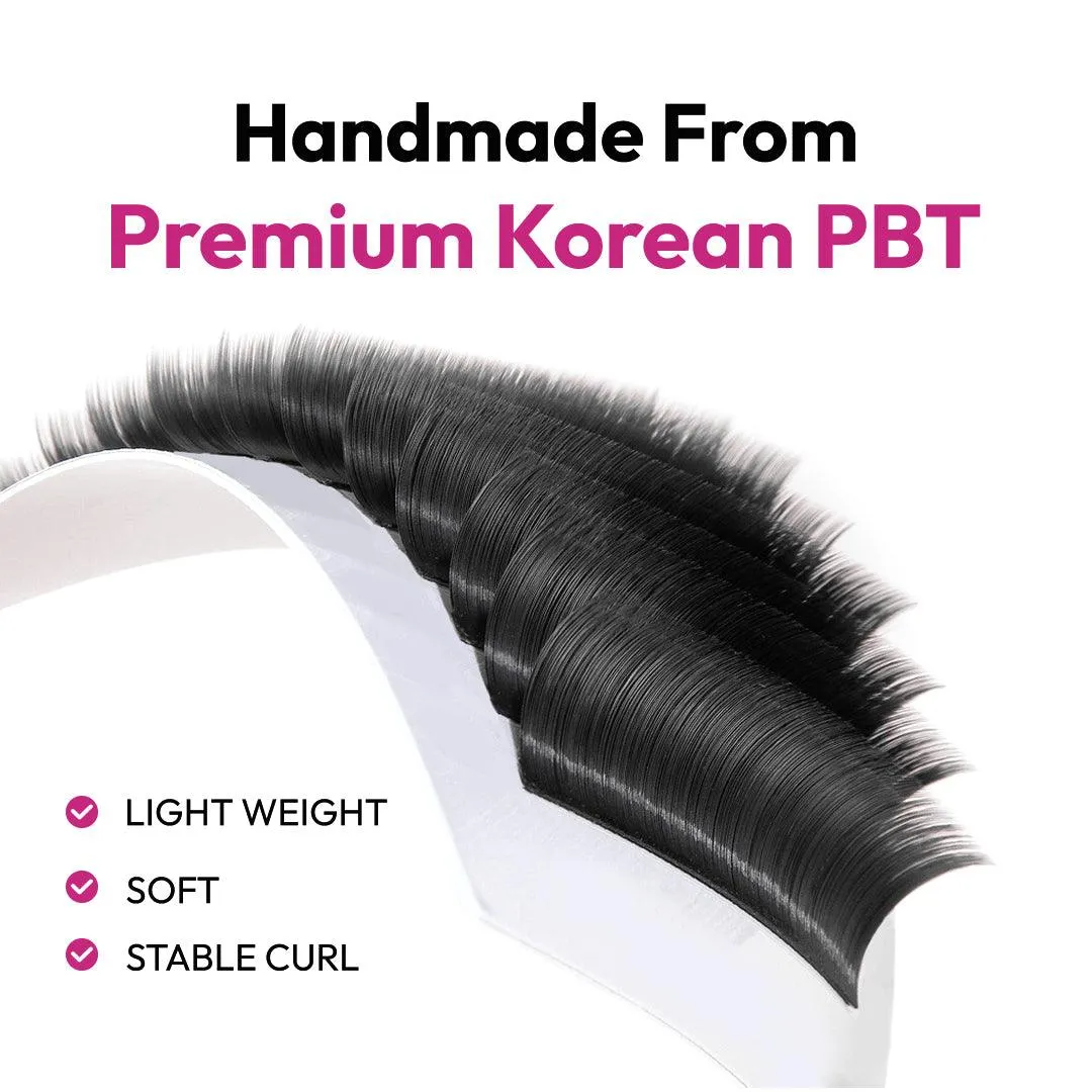 Velvet Lash Extensions | Silk Lashes | 0.03 | Mix lengths 8-15mm | 16 lines