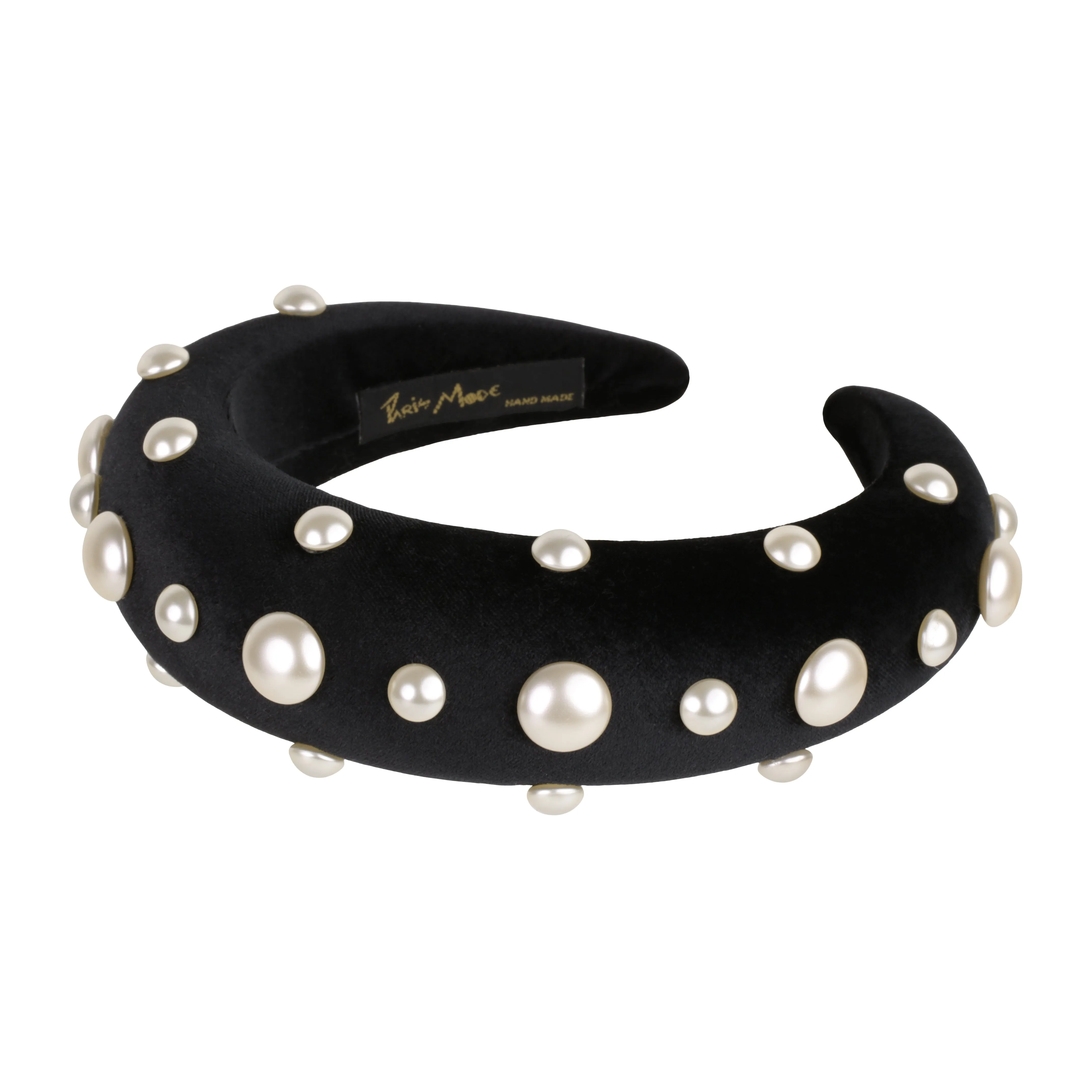 Velvet Pearl 4 cm Padded Headband