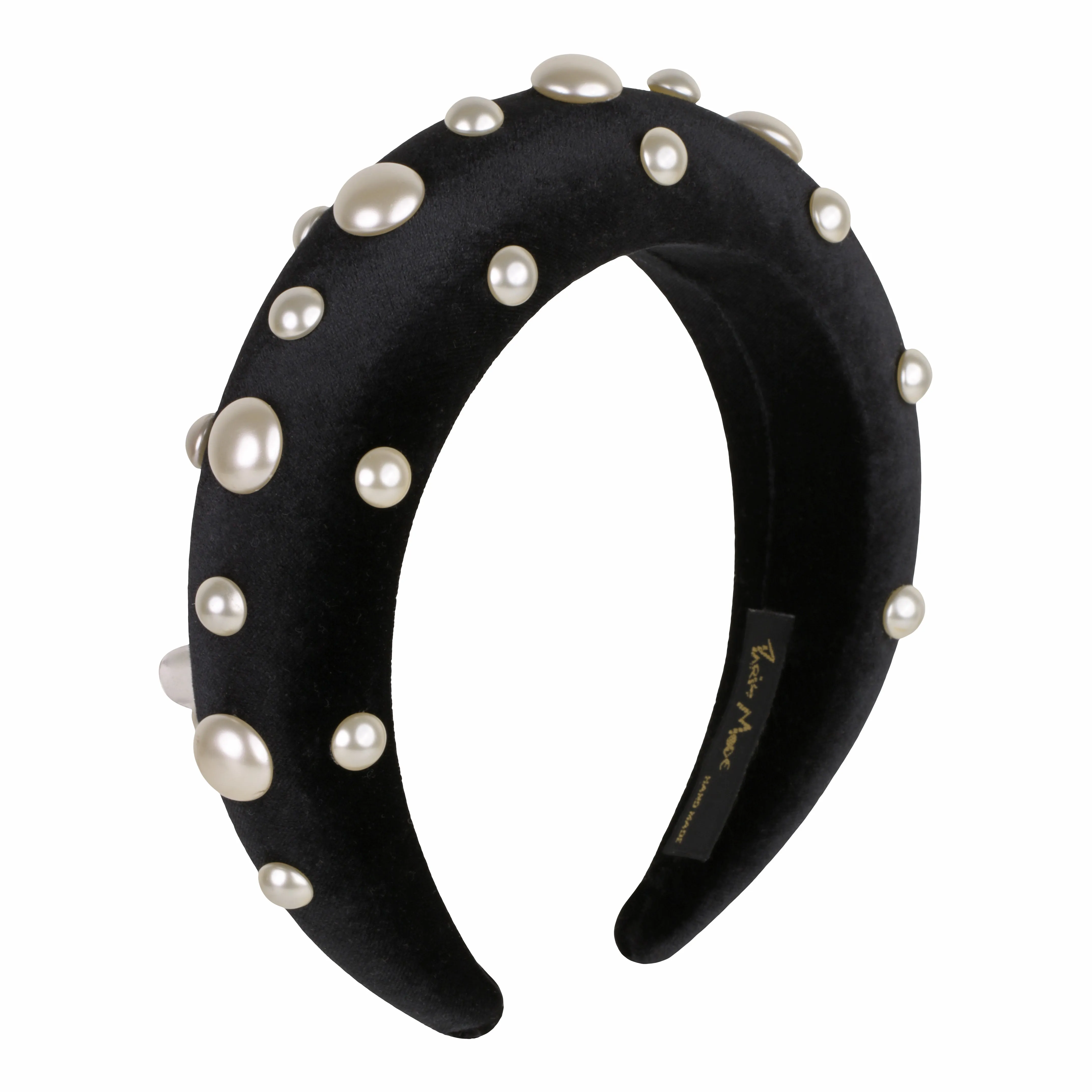 Velvet Pearl 4 cm Padded Headband
