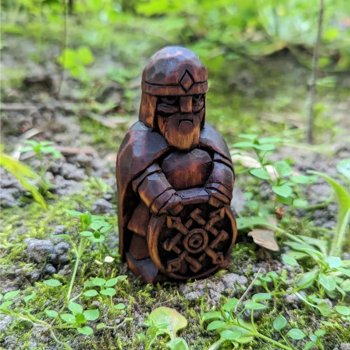 Viking Small wooden figurine