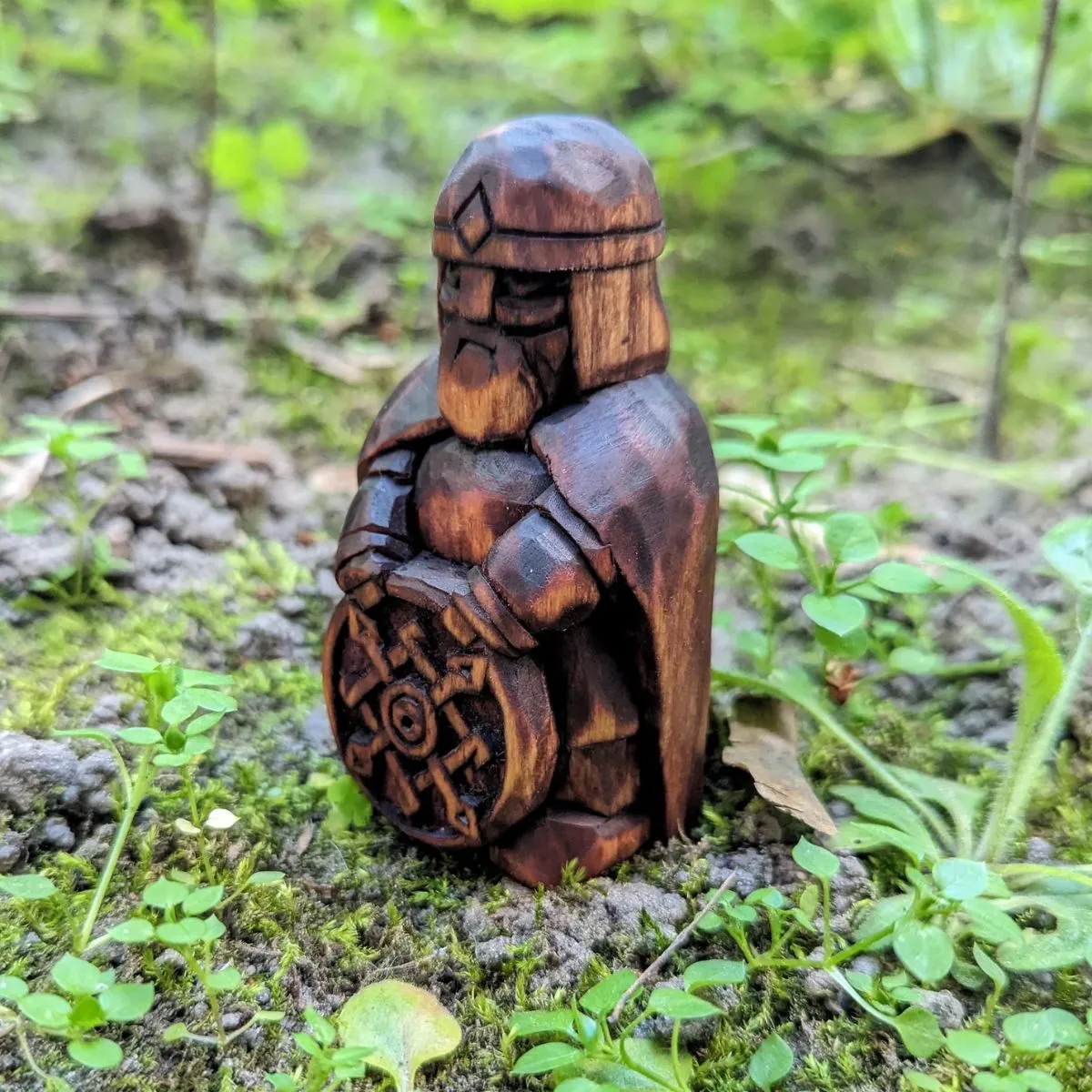Viking Small wooden figurine