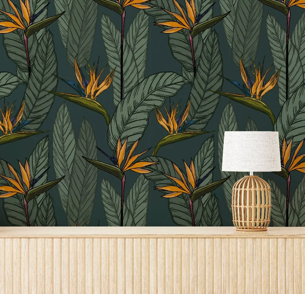 Vintage Botanical Garden  Wallpaper Mural