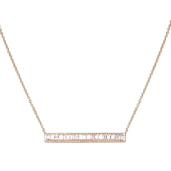 Vita Gemstone Bar Necklace