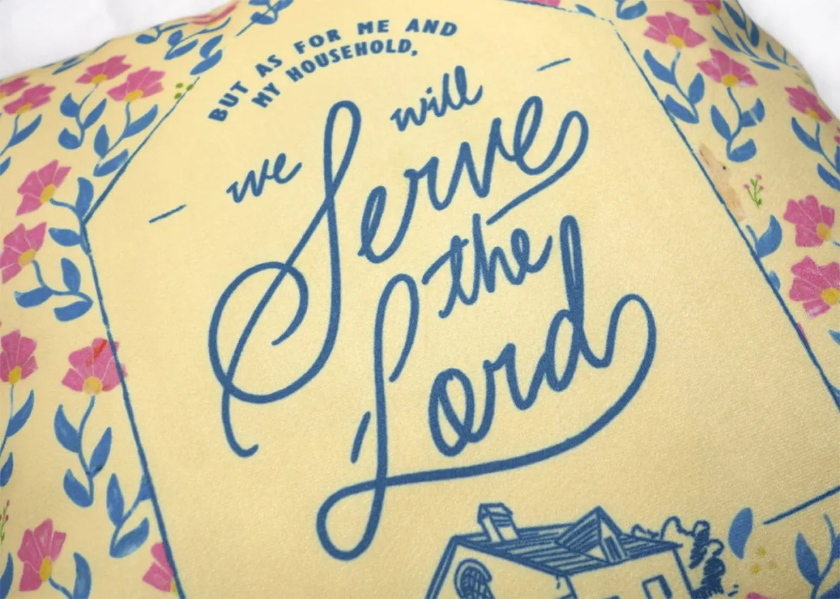 We will serve the Lord V2 {Cushion Cover}