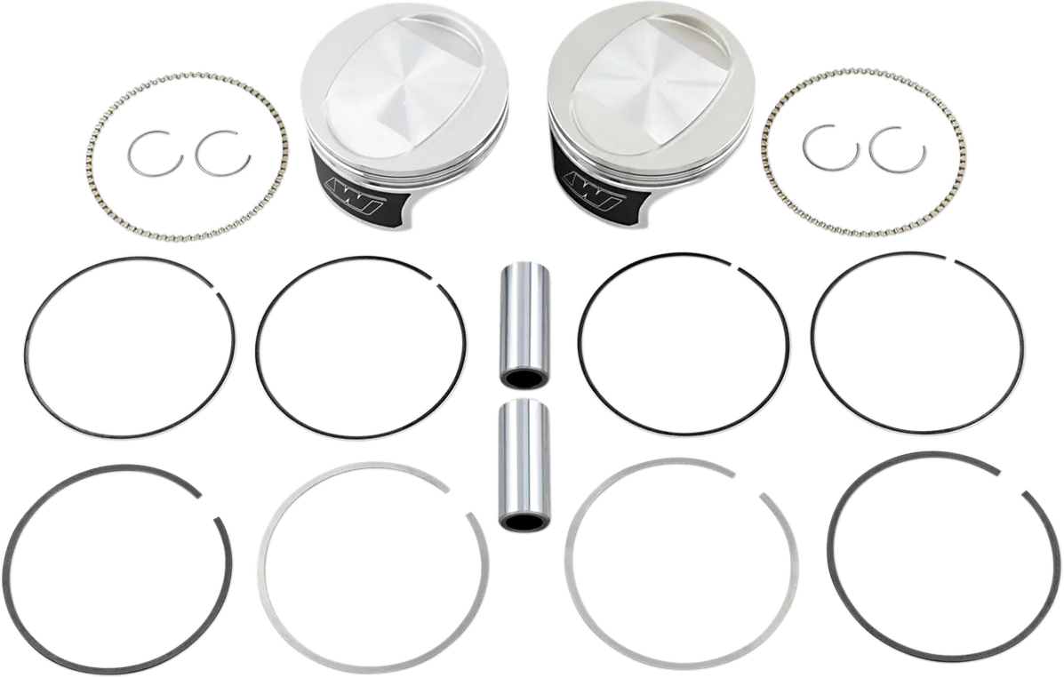 Wiseco K0207P2 Tracker Series Piston Kit (95ci.) - .020in. Oversized, 9.5:1 Compression