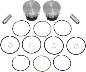 Wiseco K0215P1 Tracker Series Piston Kit (1030ci.) - .010in. Oversized, 8.5:1 Compression