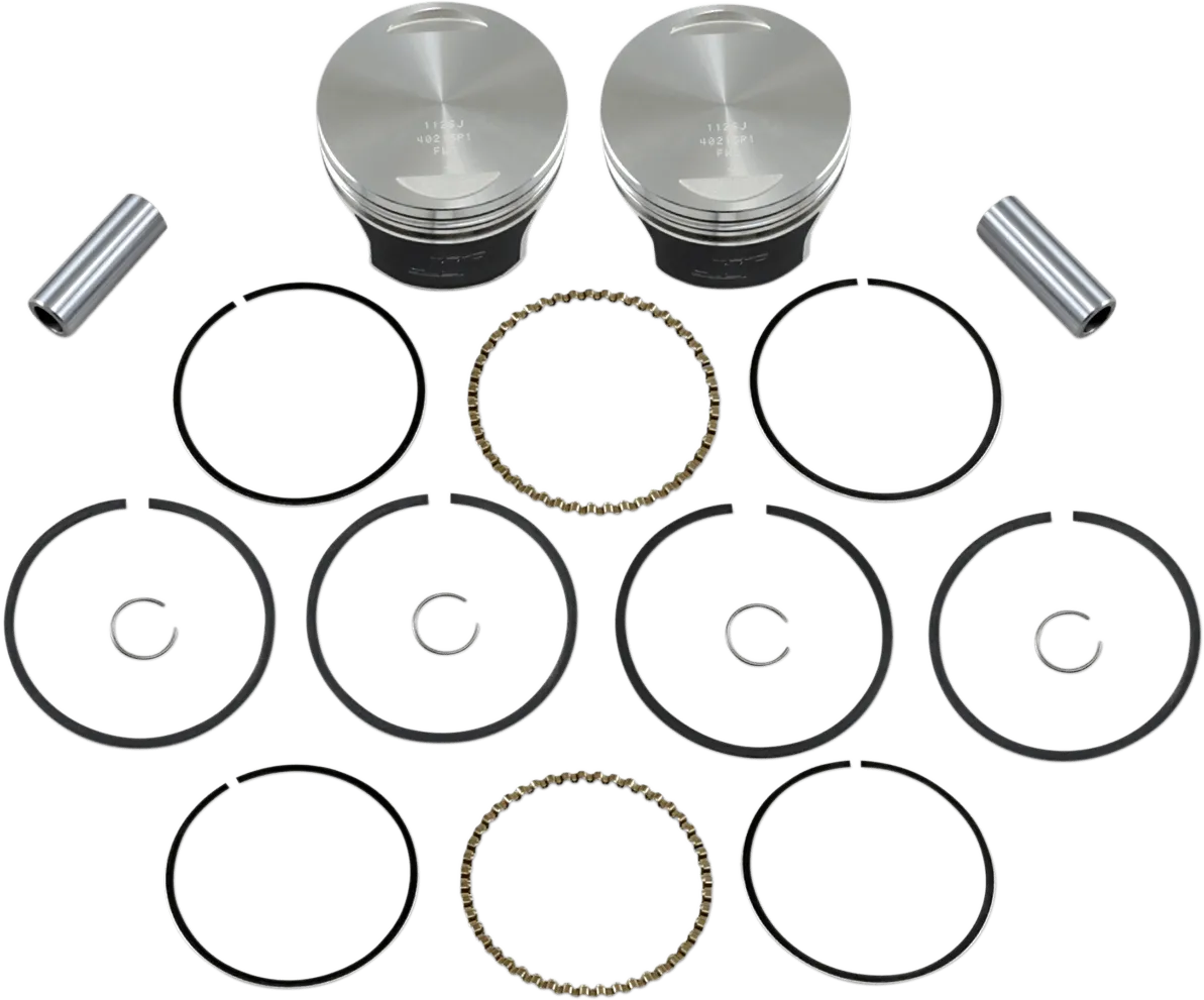 Wiseco K0215P1 Tracker Series Piston Kit (1030ci.) - .010in. Oversized, 8.5:1 Compression