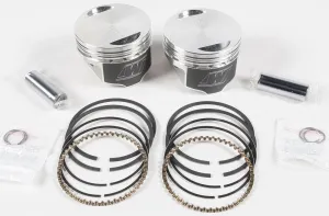 Wiseco K1640 K Piston Kit (80ci, Flat Top) - Standard Bore 3.498in., 8.5:1 Compression