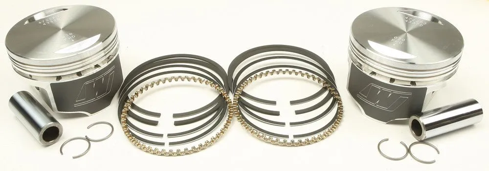 Wiseco K1643 K Piston Kit (80ci., Flat Top) - .030in. Oversize to 3.528in., 8.5:1 Compression