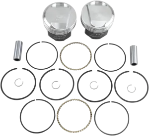 Wiseco K1669 K Piston Kit (80ci. Domed) - .040in. Oversize to 3.538in., 10:1 Compression