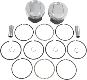 Wiseco K1716 K Piston Kit for Screamin Eagle Cylinder Head (Domed) - .020in. Oversize to 3.518in., 10.5:1 Comp.